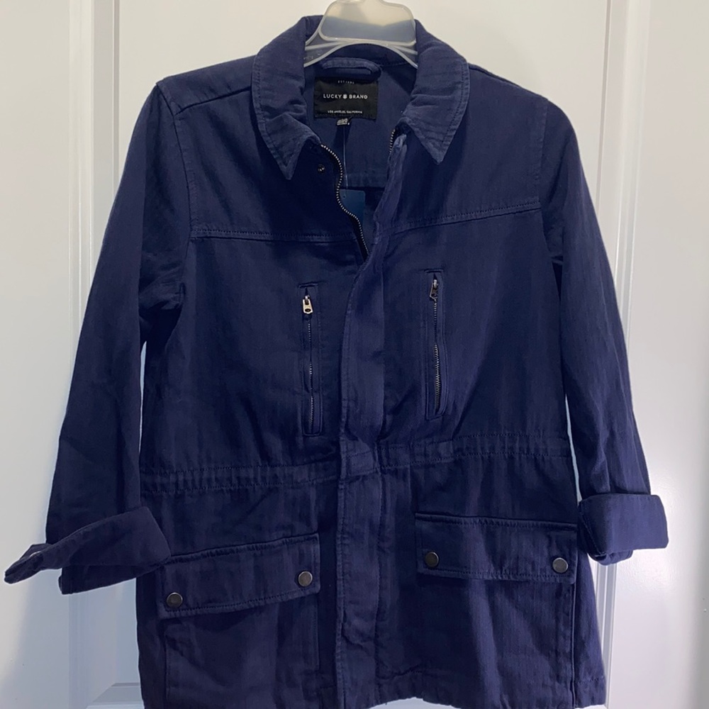 *New* navy utility jacket